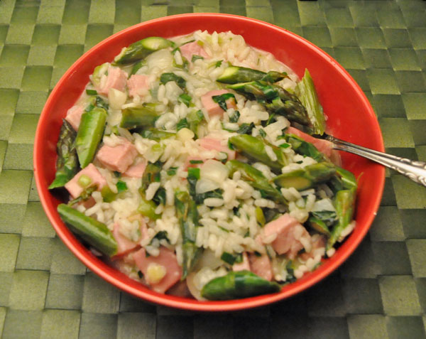 Asparagus and Ham Risotto