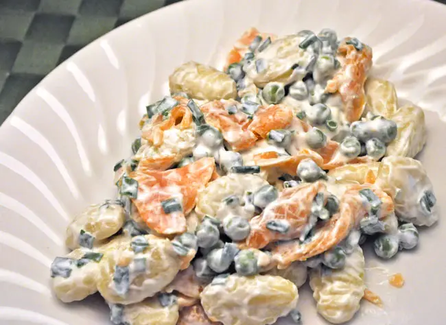 Smoked Salmon & Peas with Gnocchi
