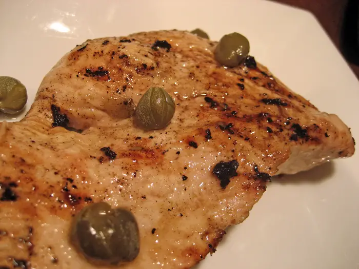 Grilled Turkey Cutlets Piccata