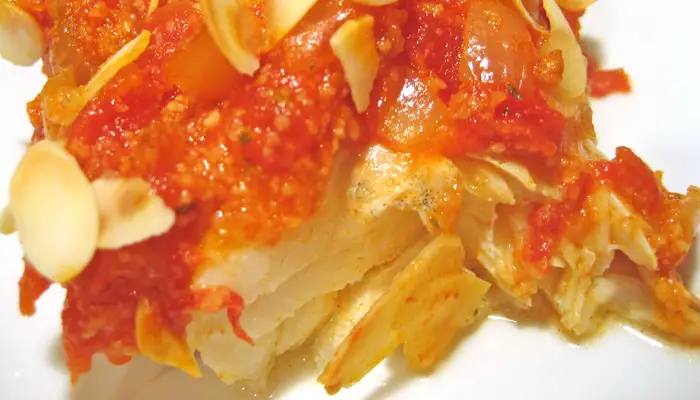 Baked Cod, Spanish Style