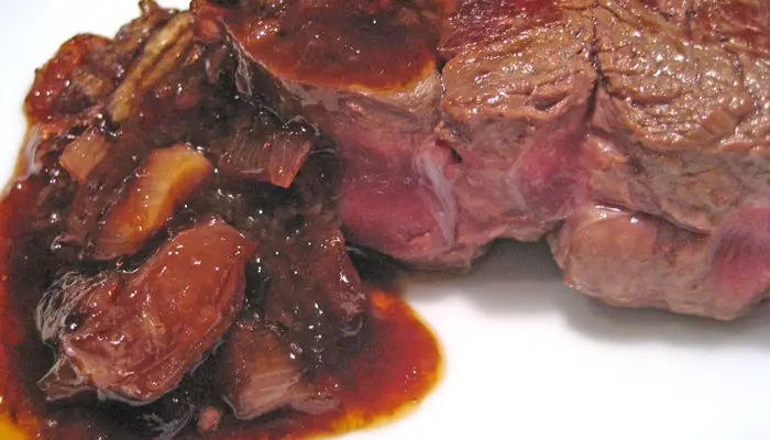 Filet Mignon, Wine Sauce