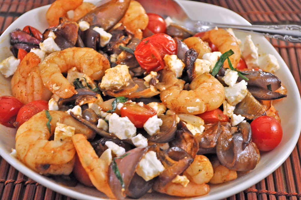 Grilled Shrimp & Veggies