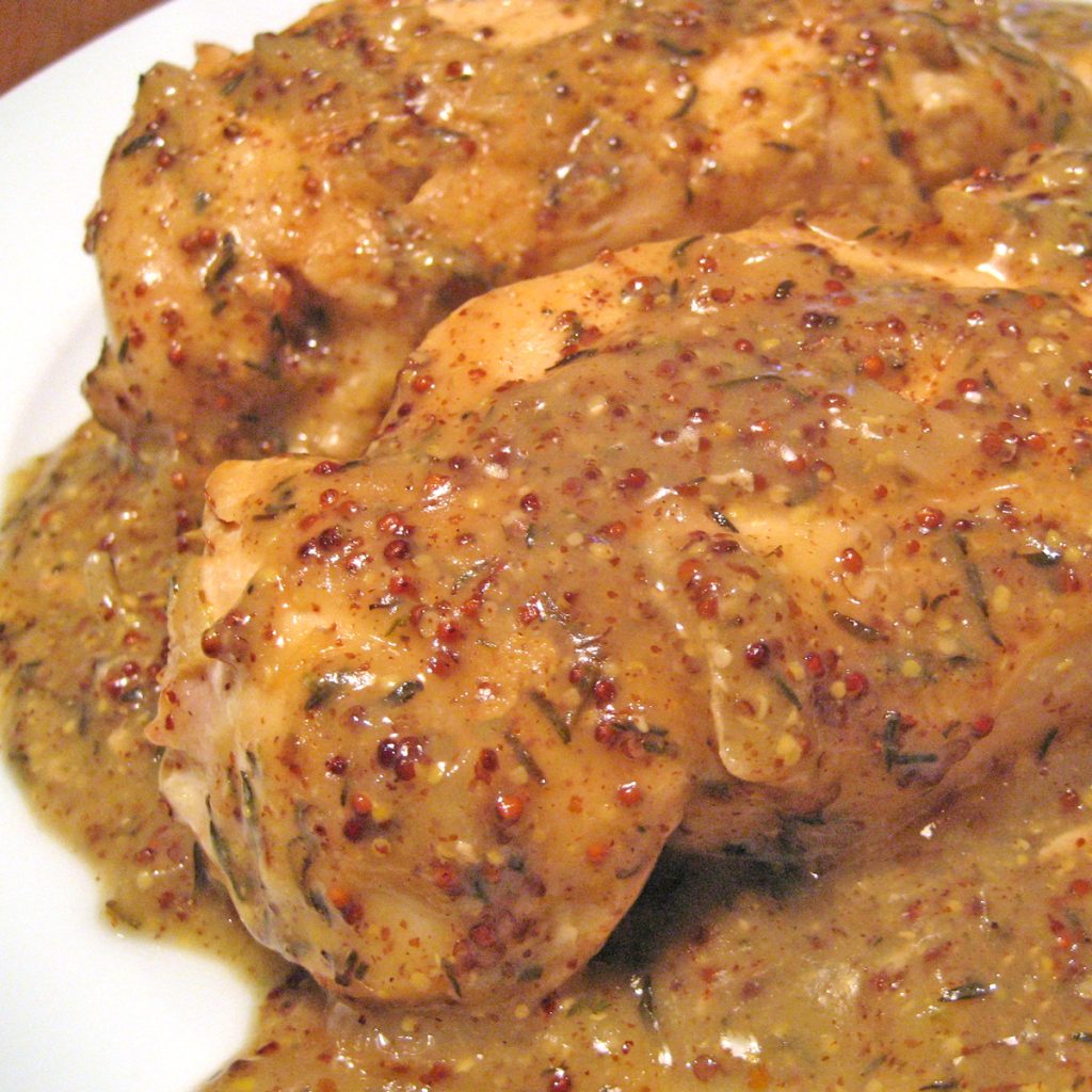 Chicken Breasts with Whole Grain Mustard Sauce