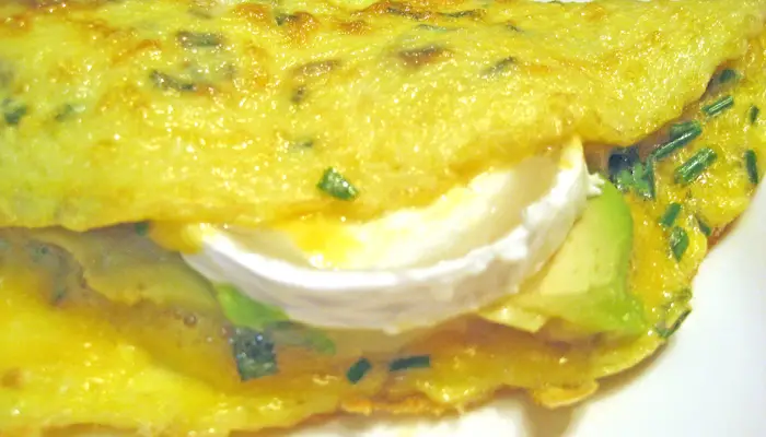 Avocado and Goat Cheese Omelet