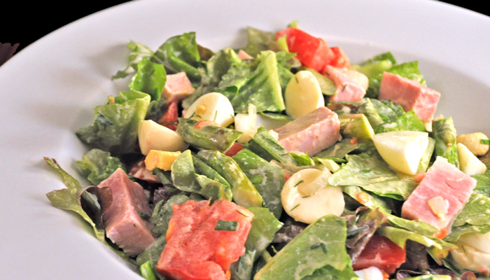 Ham, Mozzarella, & Asparagus Salad