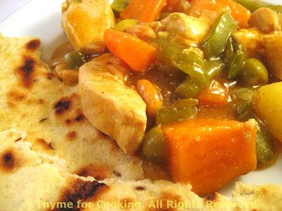 Moraccan Chicken Stew with Naan