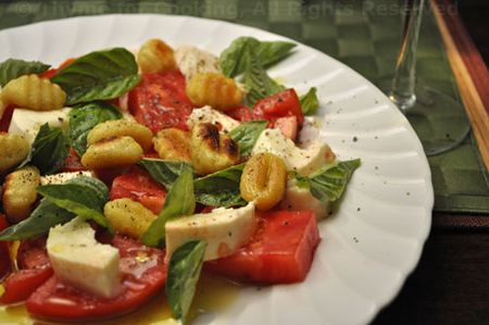 Caprese Salad with Gnocchi